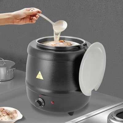 10L Elektrischer Suppentopf Suppenkessel Suppen- und Thekenkessel Suppenwärmer