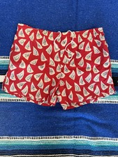 Vintage RL Polo Sport Sailboat Swim shorts Mens Large Red