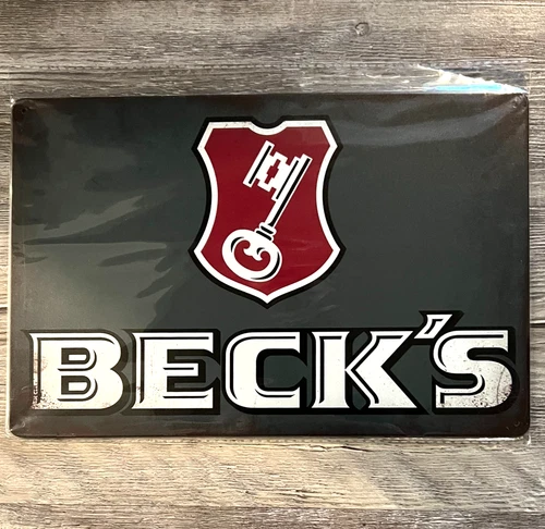 Beck's Beer 8 x 12 Vintage Novelty Metal Sign New!