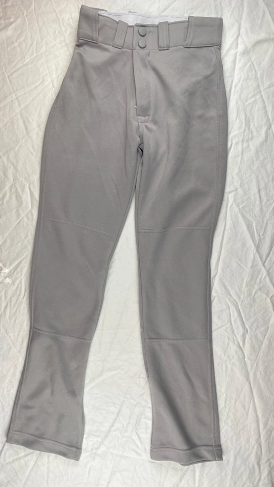 2 PAIR Easton Baseball Youth Boys Baseball Pants Gray Choose Size - Image 2 of 4