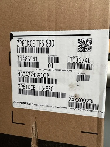 EMERSON COPELAND ZP61KCE-TF5-830 COMPRESSOR SCROLL  209/230 3PH GENUINE OEM .NEW