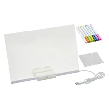 LED Drawing Board For Kids LED Erasable Note Board Educational Drawing 