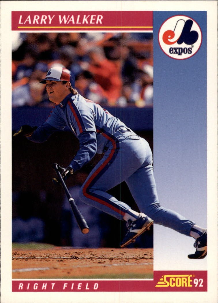 1992 Score #199 Larry Walker - BB
