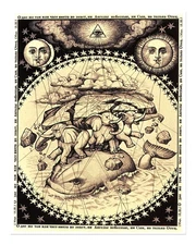 Surreal Fantasy Wall Art Poster - Vintage Style Illustration