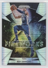 2018-19 Panini Prizm Fireworks Hyper Prizm Ben Simmons #22 h3e