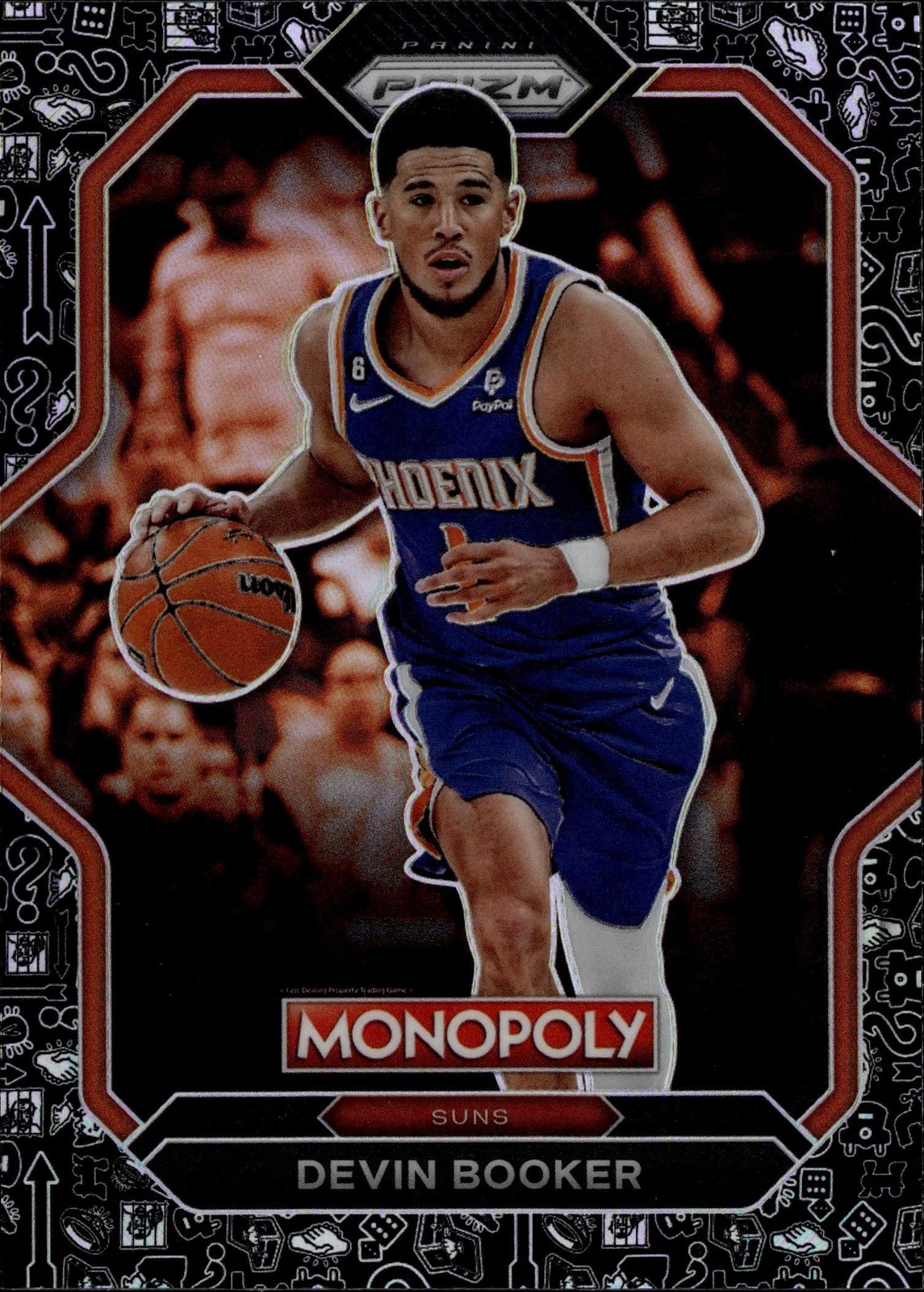 2022-23 Panini Prizm Monopoly Monopoly Black Classic Icons Devin Booker #PS10
