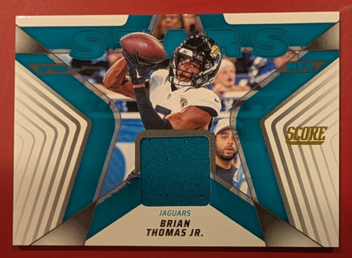 2025 SCORE Football Jacksonville Jaguars Patch Relic NFL Stars Brian Thomas Jr