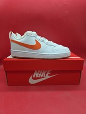 Nike Court Borough Low 2 Size 5 Youth White/Orange Summit White-Sail