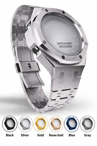 Mod Kit Fits Casio G-Shock GA-2100 GA-2110 Watch Casioak Metal Case and Bracelet