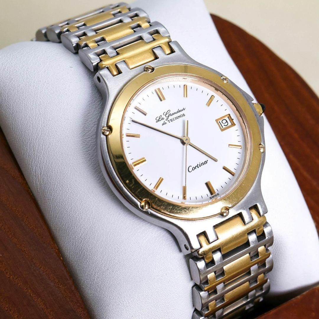 Operating Technos Cortina Watch Date Antique 1588 | eBay