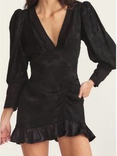 LoveShackFancy Revaline Dress in Black - size 2 NWT