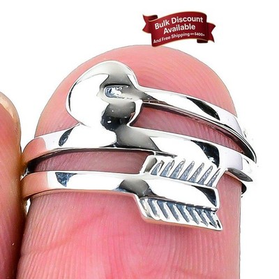 Pfeil Edelstein 925 Sterling Silber Frau Cluster Kanal Set Ring Schmuck Größe 6