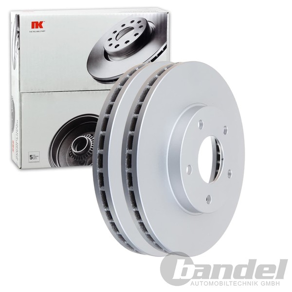 2X NK Bremsscheiben 280Mm BelÜFtet Vorne Passend FÜR Nissan Almera Cefiro-image