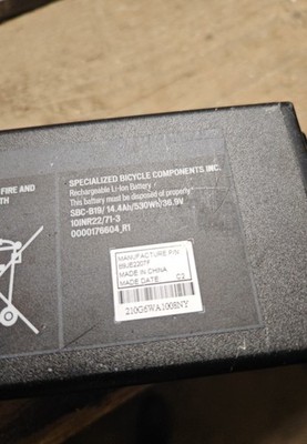Specialized U2 Battery 530 Wh E-Bike Akku Batterie SBC-B19