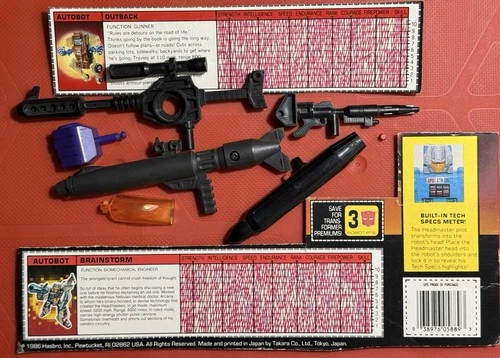 Vintage G1 Transformers WEAPON & Spec LOT 1985 Hasbro OPTIMUS BLASTER JETFIRE