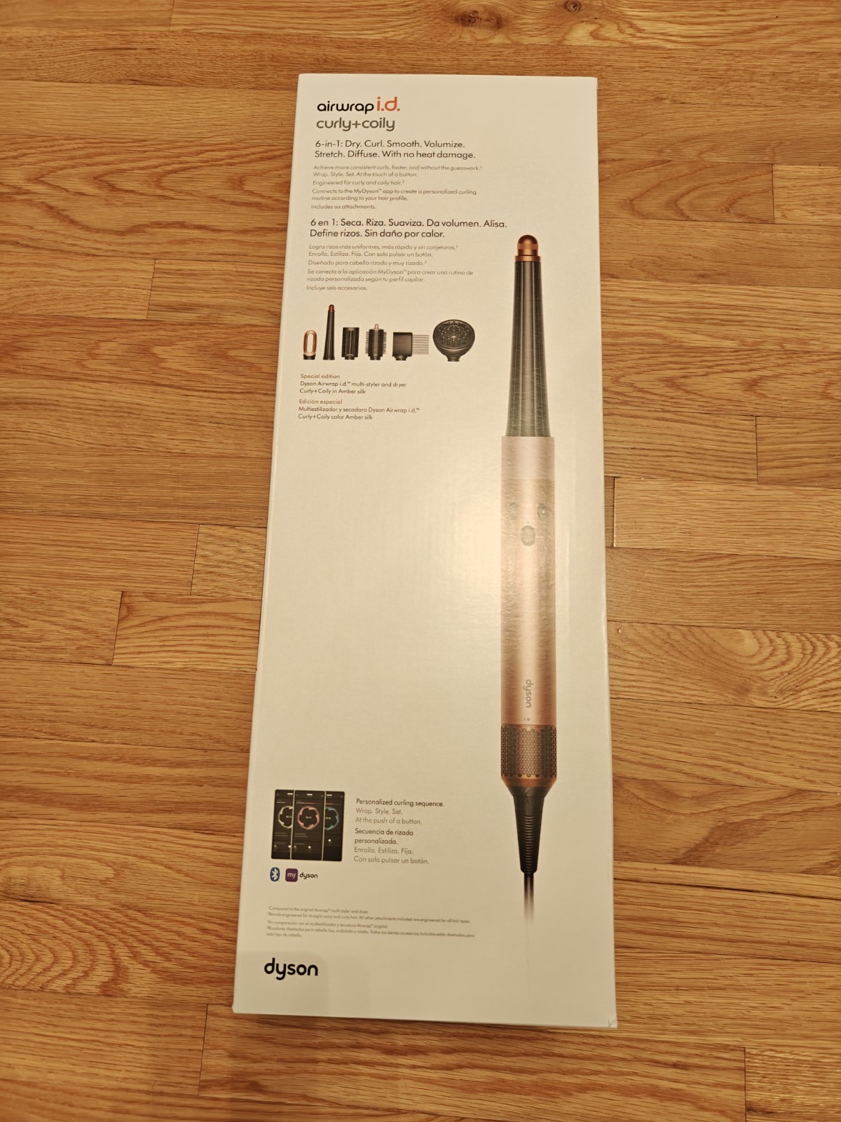 Dyson Airwrap i.d Multi-Styler for curly+coily  Amber Silk -New Sealed