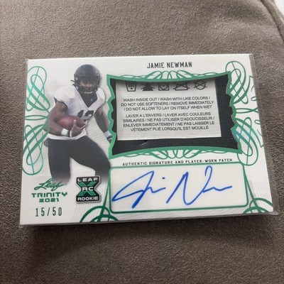 2021 Leaf Trinity Jamie Newman Patch Auto XRC Spectrum Green /50 Laundry Tag SSP