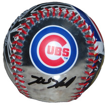 KYLE HENDRICKS signed (CHICAGO CUBS) Rivalry Series Logo baseball JSA CL06512