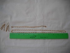 Women's Gold Color 24" Necklace 7.5" Bracelet Dangle Earrings Set, Gold Plated 