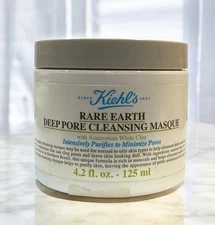 Kiehls Rare Earth Deep Pore Cleansing Masque 4.2 fl oz / 125 mL New
