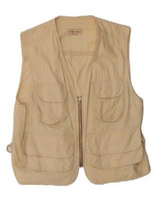 CONBIPEL Herren Utility Weste UK 42 XL Beige Baumwolle GD08