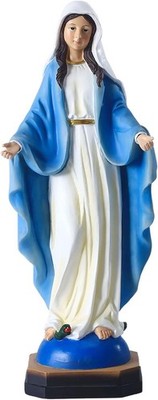 QIANLING 21,6 cm katholische Statue Unserer Lieben Frau der Gnade, Kunstharz