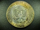 1968-D Kennedy Silver Half Dollar BU Choice Reverse Rainbow Crescent Toning