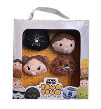 Disney TSUM TSUM Star Wars Plush Collector Set 4, Darth Vader, Han Solo, Leia
