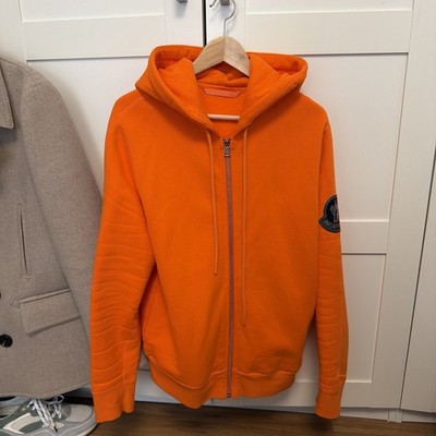 Moncler Sweatshirt Orange Gr. 2 Herren Kapuzenpullover Hoodie Neuwertig M/L