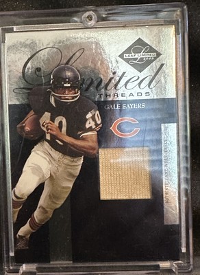 2005 Donruss Limited Threads Jersey Card S/P 12/75 Gale Sayers