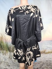 NWT Cupshe Women's Black Dress Cream Floral Size Small