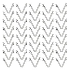 40pcs 5x5x36mm Double Button V-Shaped Paddle Snap Spring Clips Hollow Head