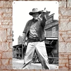 Tin Metal Signs Home Décor Gunsmoke TV Show Poster | Vintage Decor with Clint E