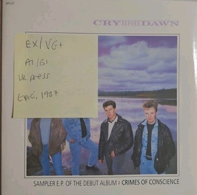 Cry Before Dawn Sampler E.P. Of The Debut Album Vinyl Record EX/VG+ XPS227 1987