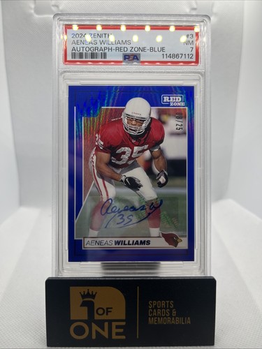 2024 Zenith - PSA 7 - Auto Red Zone Blue - Aeneas Williams