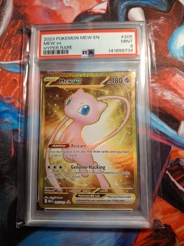 Mew EX 205/165 Scarlet & Violet 151 PSA 9 Hyper Rare Full Art Holo Card