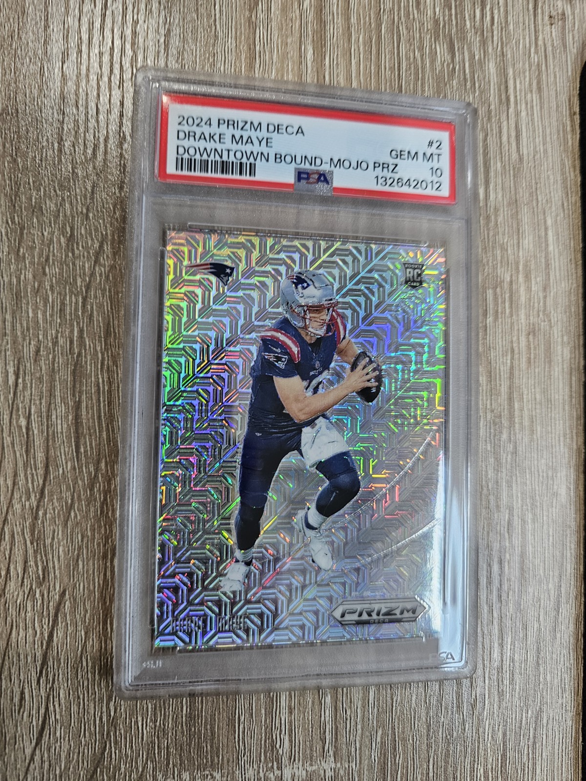 2024 PANINI PRIZM DECA DRAKE MAYE DOWNTOWN BOUND ROOKIE MOJO RC /30 PSA 10