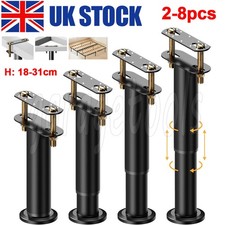 2-8 Bed Legs Adjustable Retractable Heavy Duty Bed Center Frame Slat Support Leg