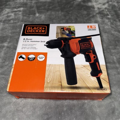 Black+Decker Hammer Drill, 6.5-Amp, 1/2-Inch (BEHD201)