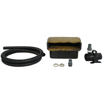 16'' Filtering Waterfall Spillway Kit w/ Rock Lid and Lip, 2200 GPH pump, 12.5