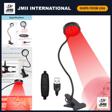 USB-Powered Red Light Therapy Lamp for Face, 18 LEDs 660nm  850nm NIR Relief