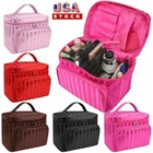 Professional Cosmetic Case Makeup Bag Storage Handle Organizer Large Travel Kit