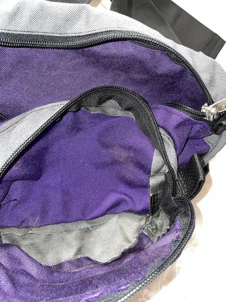 De colección Años 90 MUDD-N-FLOOD TAOS Púrpura Cintura Riñonera Caminata Paquete de Día Senderismo Aire Libre Foto 4 de 4