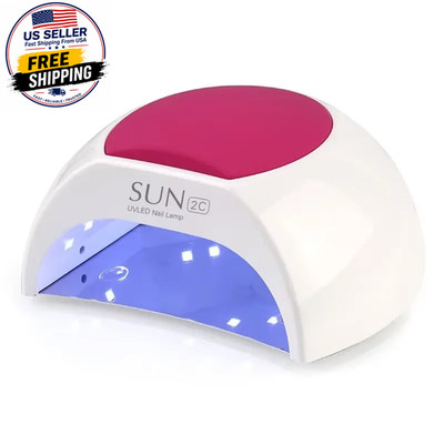 LINMADA SUN2C UV LED Nail Lamp 48W UV Light for Nails with 4 Timer Settings LED 