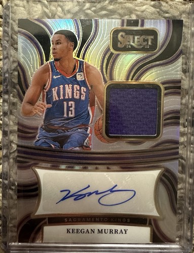 2024-25 Select Basketball Keegan Murray Game Used Jersey Auto #9/99 Kings