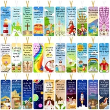 Chinco 120 Pack Christian Bible Verse Bookmarks With Scripture Religio