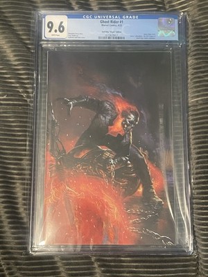GHOST RIDER #1 GABRIELE DELL'OTTO VIRGIN VARIANT (2022) CGC 9.6 WHITE PAGES