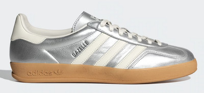 JR1206 Adidas Gazelle Indoor Silber Herrenschuhe Turnschuhe Sneaker