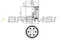 Bremsi ÖLfilter FüR Renault Clio Ii Bb_ Cb_ 1.2 Lpg Kangoo KC0/1_ C06_ Aixam
