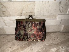 VINTAGE KISS LOCK PAISLEY COIN PURSE